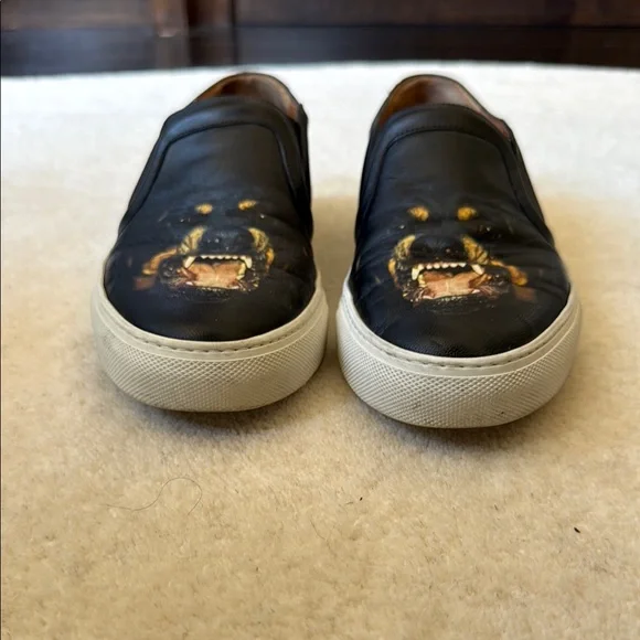 Givenchy Black Slip-On Rottweiler Sneakers Women’s 38 - Picture 2 of 8